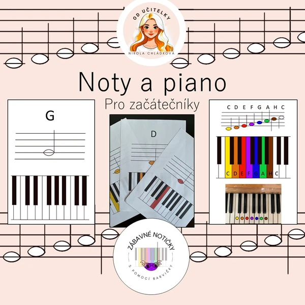 Noty a piano - pro začátečníky 