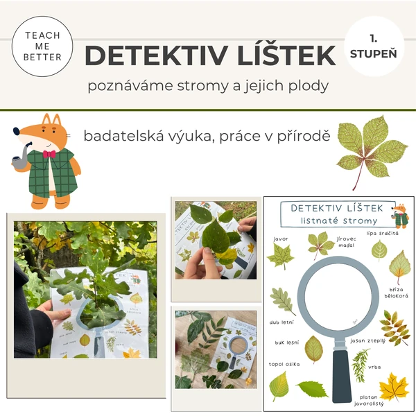 Detektiv Líštek - poznáváme stromy a jejich plody