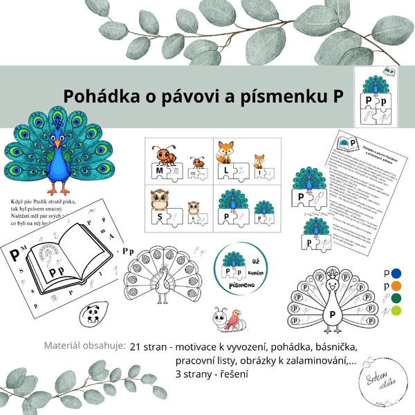 Pohádka o pávovi a písmenku P