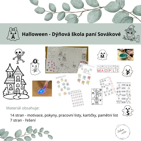 Halloween - Dýňová škola s paní Sovákovou