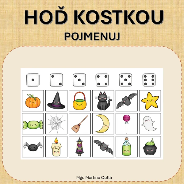 Hoď kostkou a pojmenuj