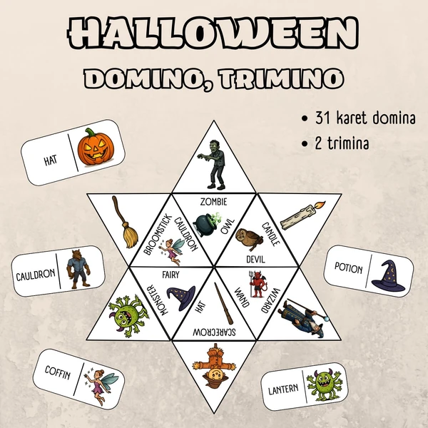 Halloween - domino, trimino