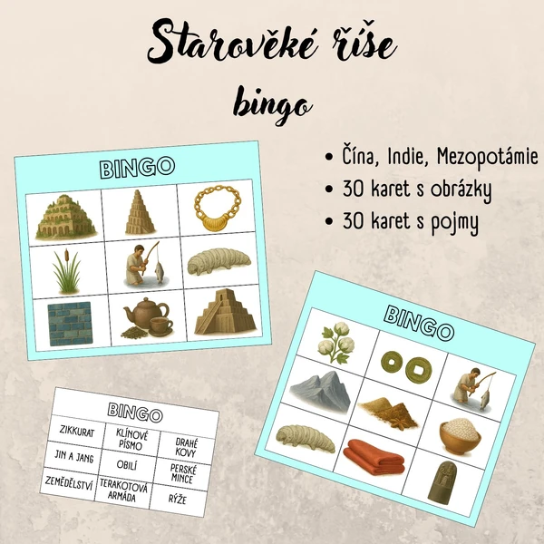 Starověké říše - bingo