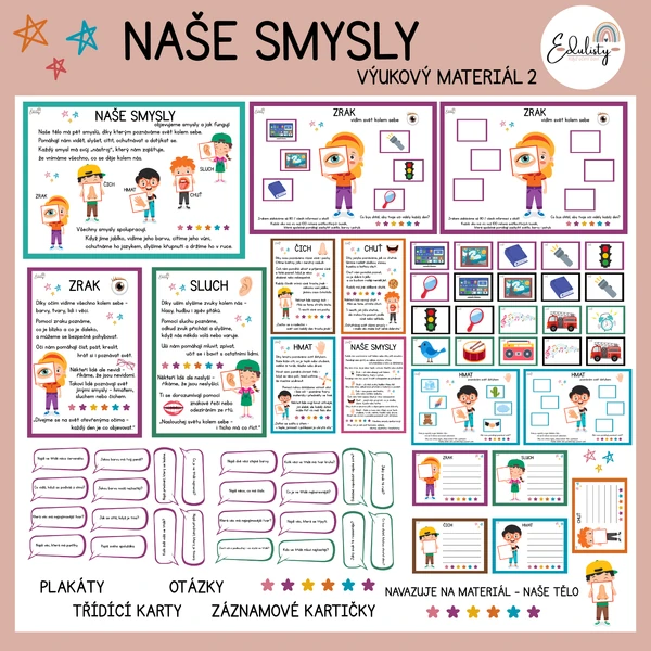 Naše smysly – výukový materiál 
