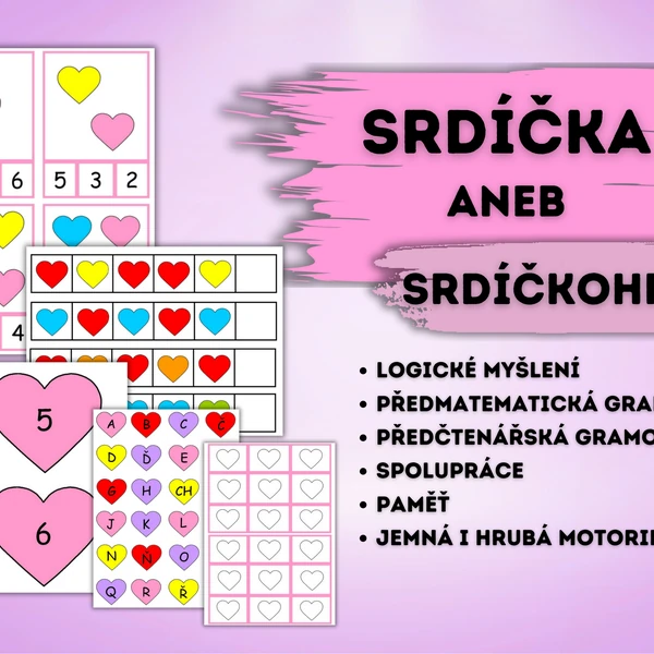 Soubor aktivit - Srdíčka aneb Srdíčkohraní
