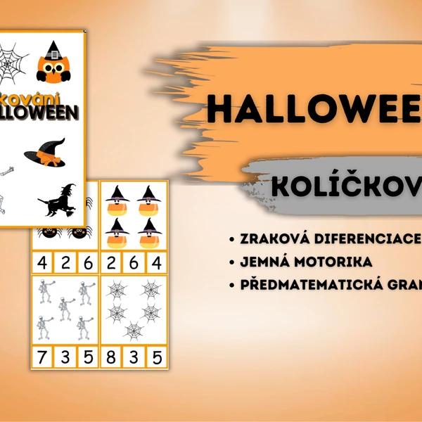 Kolíčkování - Halloween