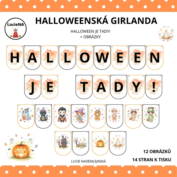 HALLOWEENSKÁ GIRLANDA