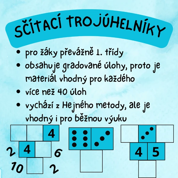 Sčítací trojúhelníky pro 1. třídu