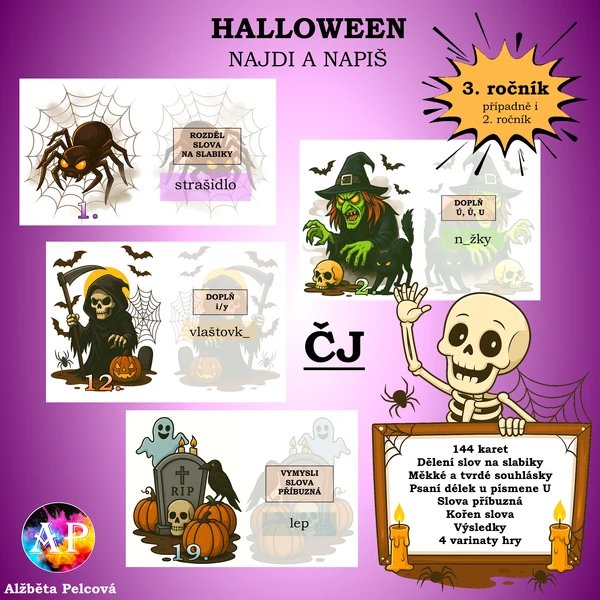 HALLOWEEN - čeština (najdi obrázek)
