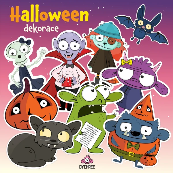 Halloweenské dekorace 