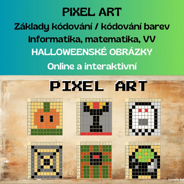 Pixel Art - interaktivní halloweenské kódování