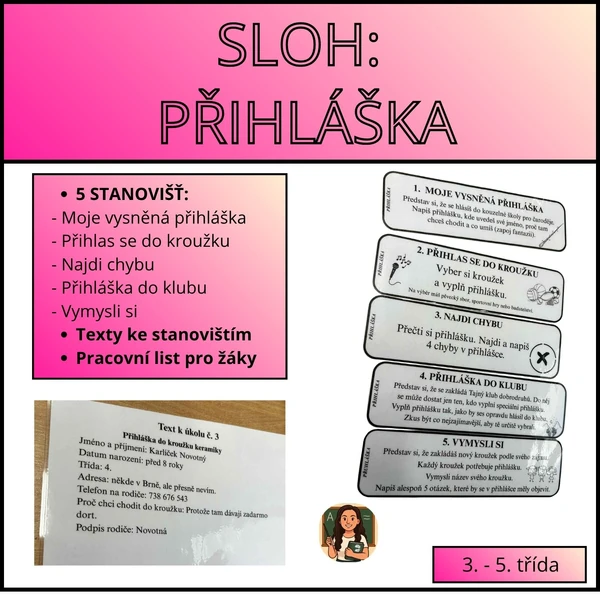 SLOH: přihláška