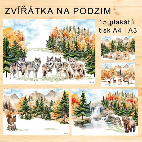 ZVÍŘÁTKA NA PODZIM - PLAKÁTY