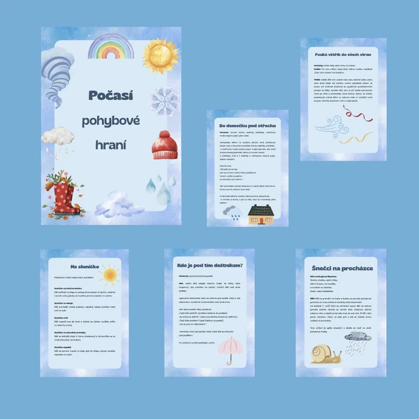 Počasí - pohybové hraní 