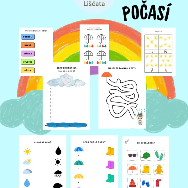 Počasí-pracovní listy