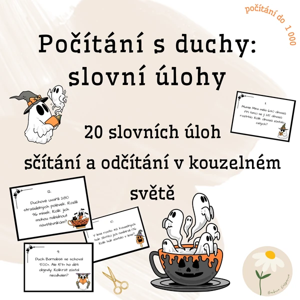 Počítáme s duchy: slovní úlohy