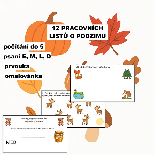 Pracovní listy - podzim