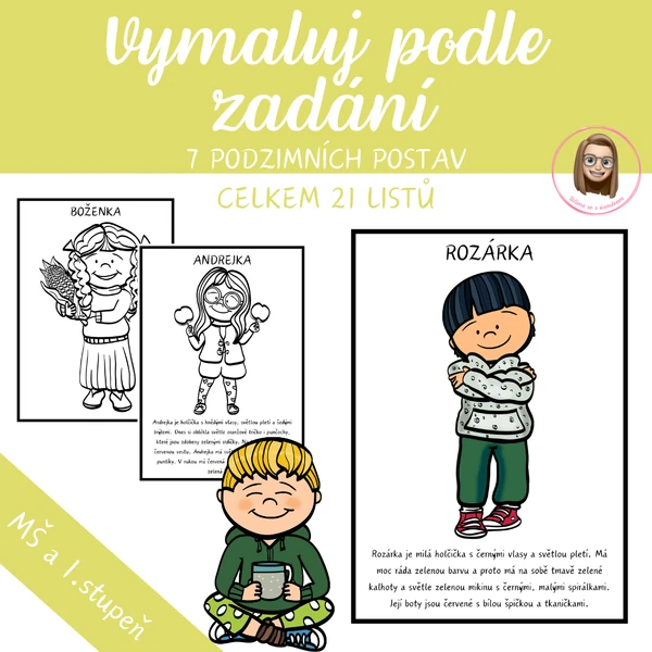 Vymaluj podle zadání - PODZIM