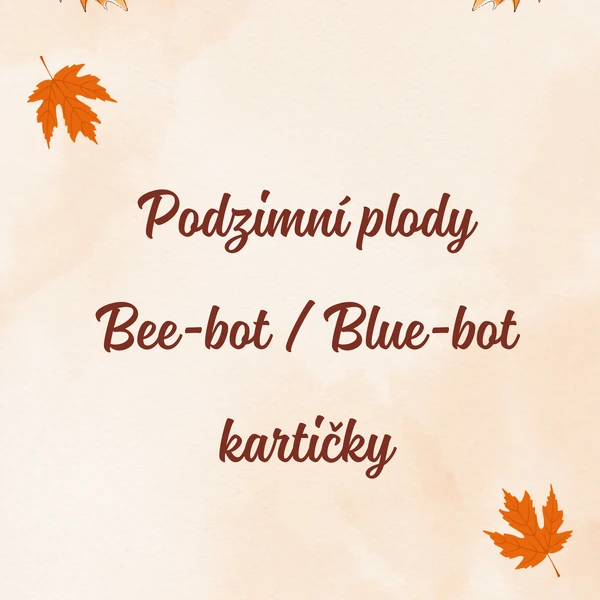 Podzimní plody - Bee-bot/Blue-bot kartičky