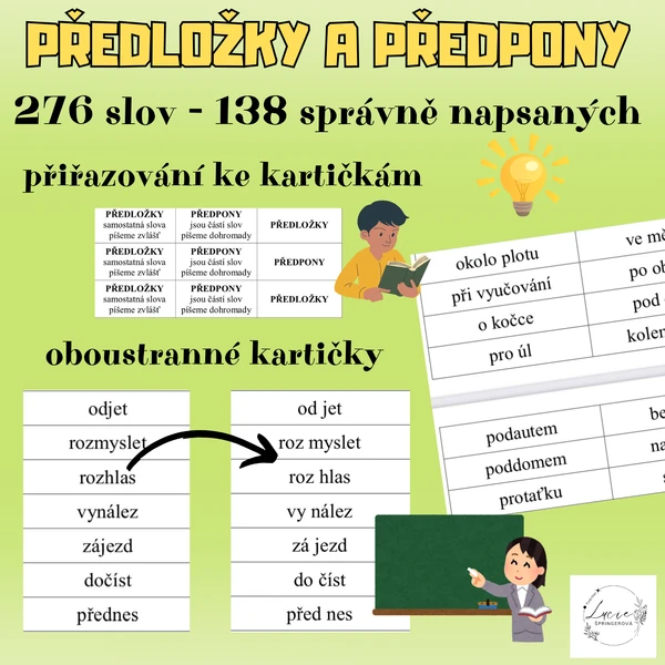 PŘEDLOŽKY a PŘEDPONY