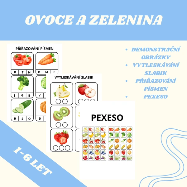 OVOCE A ZELENINA PRO 2-6 LET
