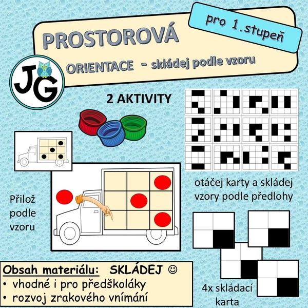 Prostorová orientace - skládej podle vzoru