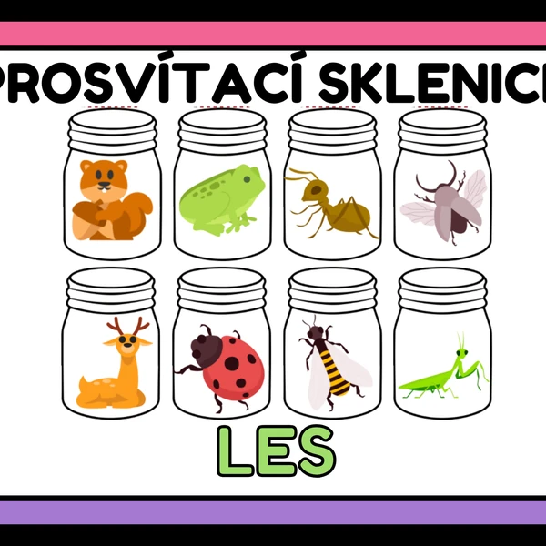 Prosvítací sklenice - Les