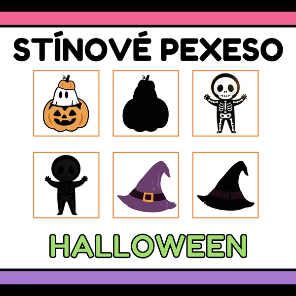 Stínové pexeso - Halloween