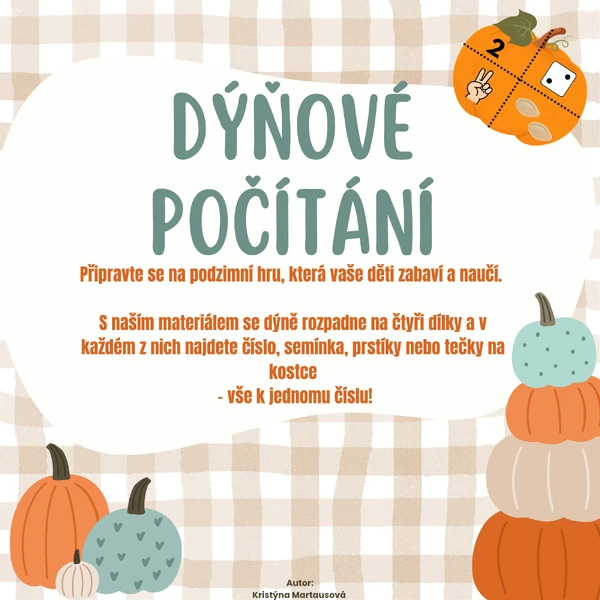 Dýňové počítání pro malé hlavičky! 🍁