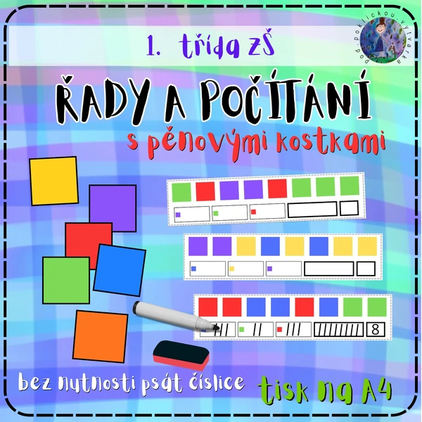Řady a počítání s pěnovými kostkami