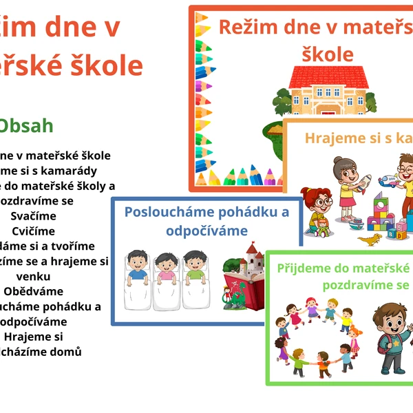 Režim dne v mateřské škole