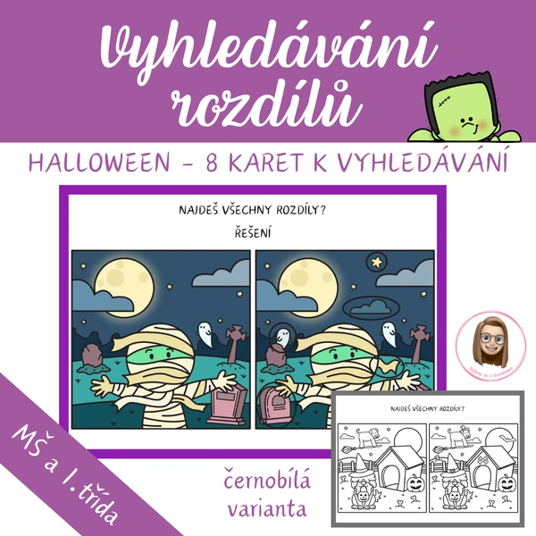 HALLOWEEN - vyhledávání rozdílů