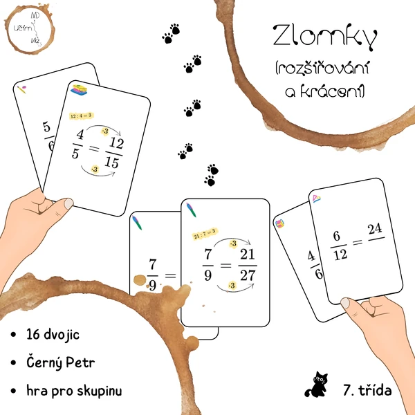 Zlomky - rozšiřování a krácení (Černý Petr)