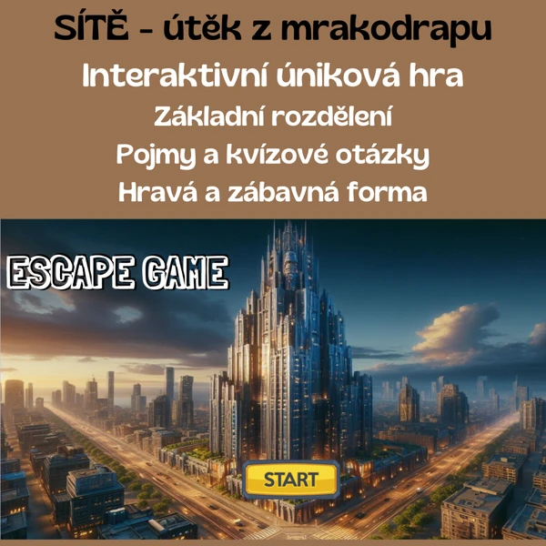 Sítě - interaktivní úniková hra