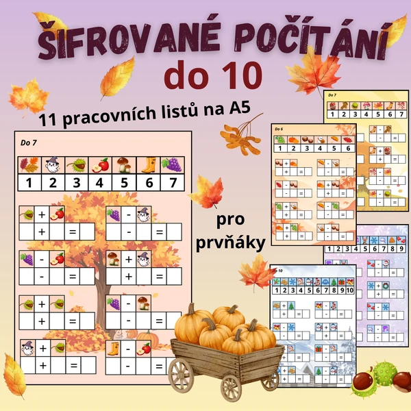 Počítání do 10 - matematická šifrovačka
