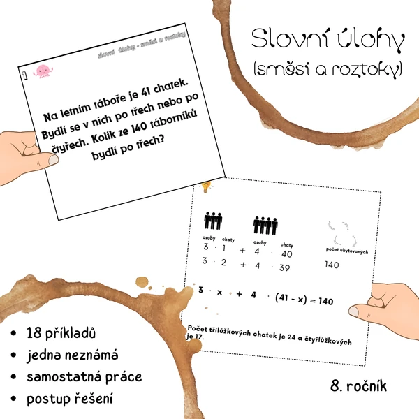 Slovní úlohy - směsi a roztoky