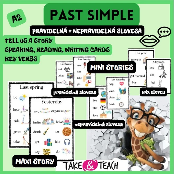 PAST SIMPLE - TELL A STORY - pravidelná a nepravidelná slovesa