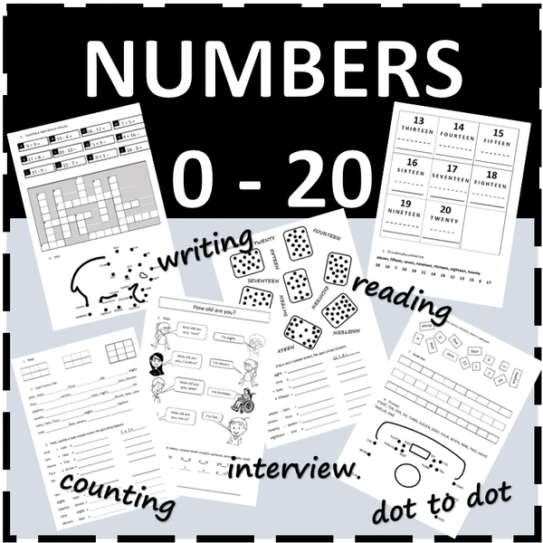 NUMBERS 0 - 20