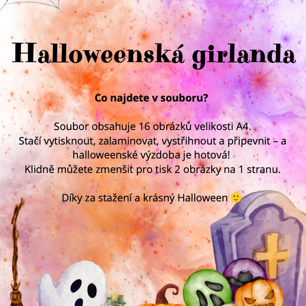 Halloweenská girlanda