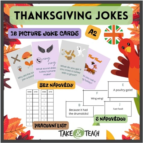 THANKSGIVING JOKES - CARDS