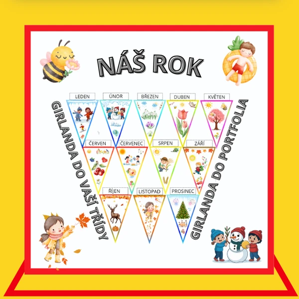 NÁŠ ROK - GIRLANDA DO MŠ