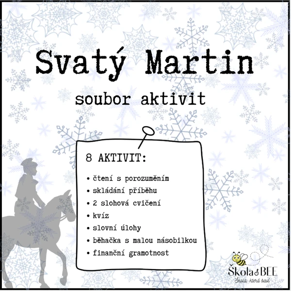 Svatý Martin - soubor aktivit do čj i m