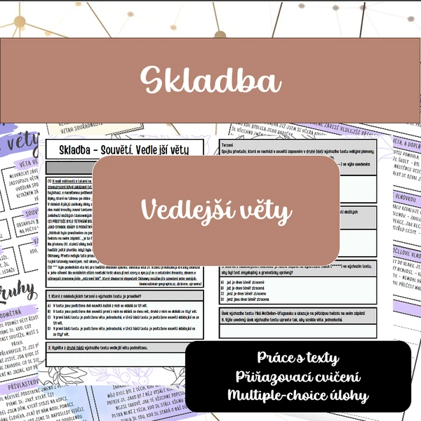 Skladba: Souvětí, vedlejší věty