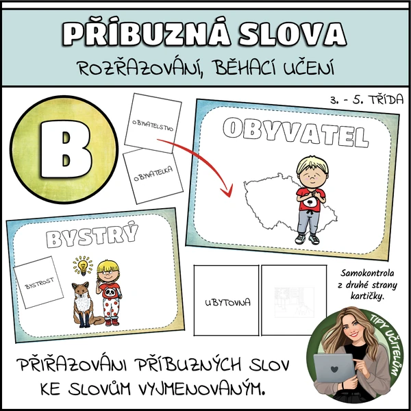 Slova příbuzná k vyjmenovaným slovům po B