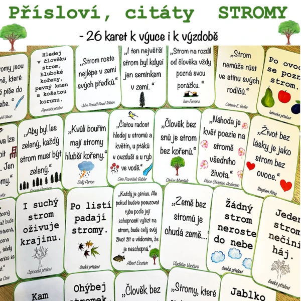 Přísloví, citáty - STROMY