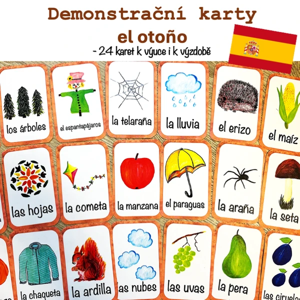 Demonstrační karty - el otoño
