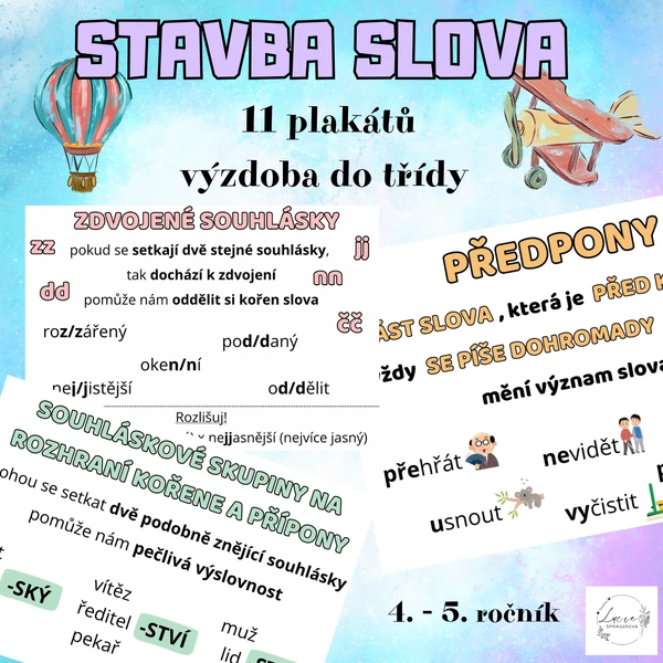 STAVBA SLOVA - plakáty