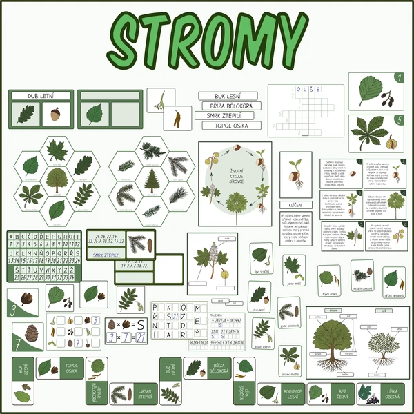 Stromy - Sada aktivit
