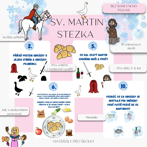 Svatý Martin - stezka (bez barevného pozadí)