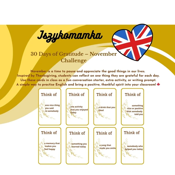 30 Days of Gratitude – November Challenge